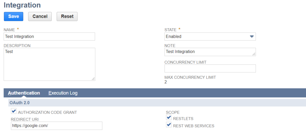 Infographics show the Create Integration Records for Applications using OAuth 2.0 - NetSuite REST Web Services