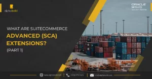 Infographics show that what are SuiteCommerce Advanced (SCA) Extensions? (Part 1)