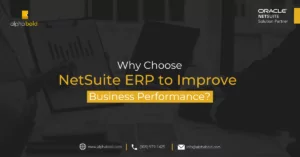 Infographics show the NetSuite ERP to Improve Business Performance